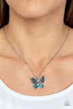 Flutter Forte Blue ✧ Butterfly Necklace