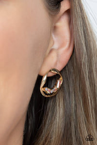 Earrings Post,Gold,Iridescent,Multi-Colored,Imperfect Illumination Multi ✧ Iridescent Post Earrings