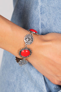 Bracelet Clasp,Red,Sets,Silver,Positively Poppy Red ✧ Bracelet