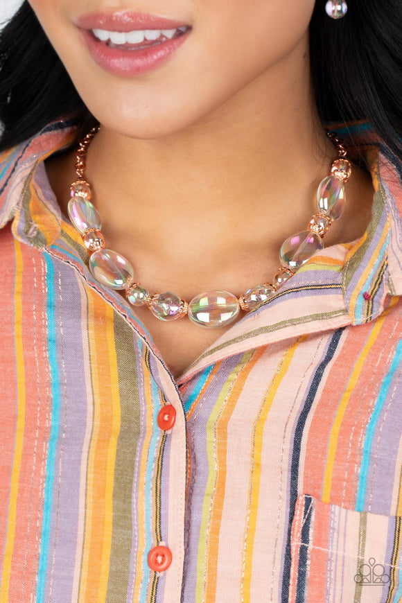 Prismatic Magic Copper ✧ Iridescent Necklace