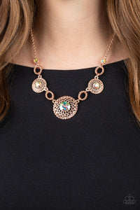 Iridescent,Multi-Colored,Necklace Short,Rose Gold,Cosmic Cosmos Multi Rose Gold ✧ Iridescent Necklace