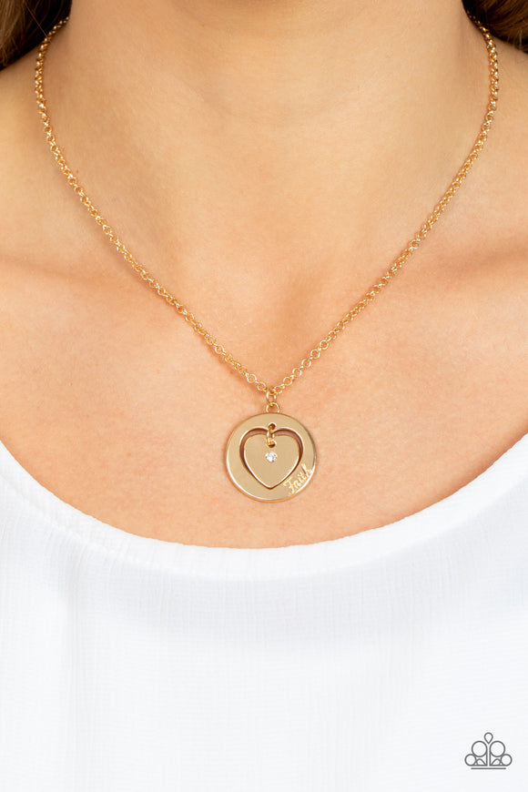 Heart Full of Faith Gold ✧ Heart Necklace
