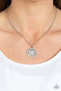 Faith,Hearts,Necklace Short,Silver,Heart Full of Faith White ✧ Necklace