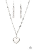 Everlasting Endearment White ✧ Heart Necklace