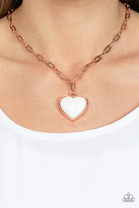 Copper,Hearts,Necklace Short,Valentine's Day,Everlasting Endearment Copper ✧ Heart Necklace