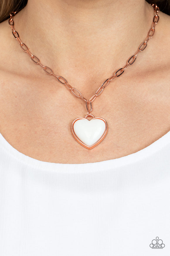 Everlasting Endearment Copper ✧ Heart Necklace