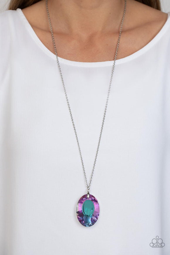 Celestial Essence Purple ✧ Iridescent Necklace
