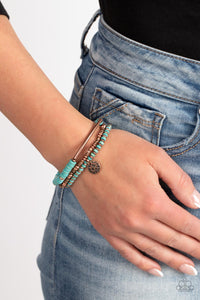Bracelet Stretchy,Copper,Turquoise,Terraform Trendsetter Copper ✧ Stretch Bracelet