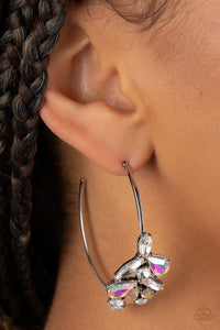 Earrings Hoop,Iridescent,Multi-Colored,Silver,Arctic Attitude Multi ✧ Iridescent Hoop Earrings