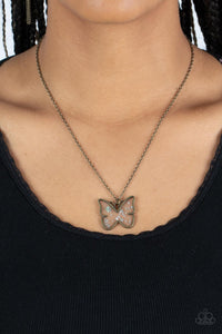 Brass,Butterfly,Necklace Short,Gives Me Butterflies Brass ✧ Necklace
