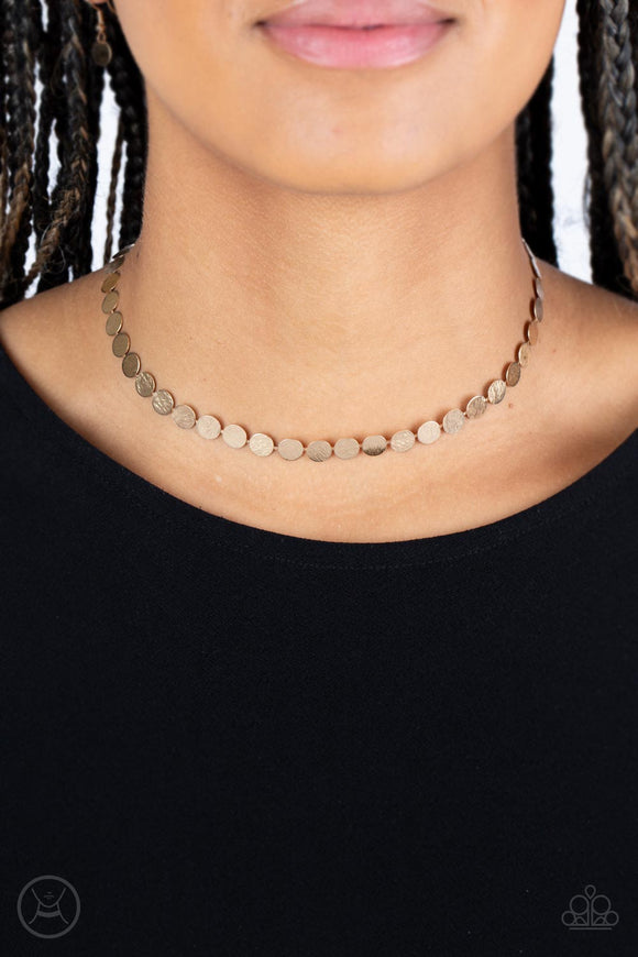 Flash Mob Flicker Gold ✧ Choker Necklace
