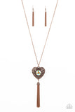 Prismatic Passion Copper ✧ Iridescent Heart Necklace
