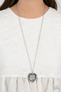 Hearts,Necklace Long,Silver,Valentine's Day,Prismatically Twitterpated Silver ✧ Heart Necklace