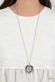 Prismatically Twitterpated Silver ✧ Heart Necklace