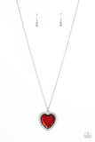 Prismatically Twitterpated Red ✧ Heart Necklace