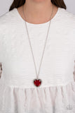 Prismatically Twitterpated Red ✧ Heart Necklace