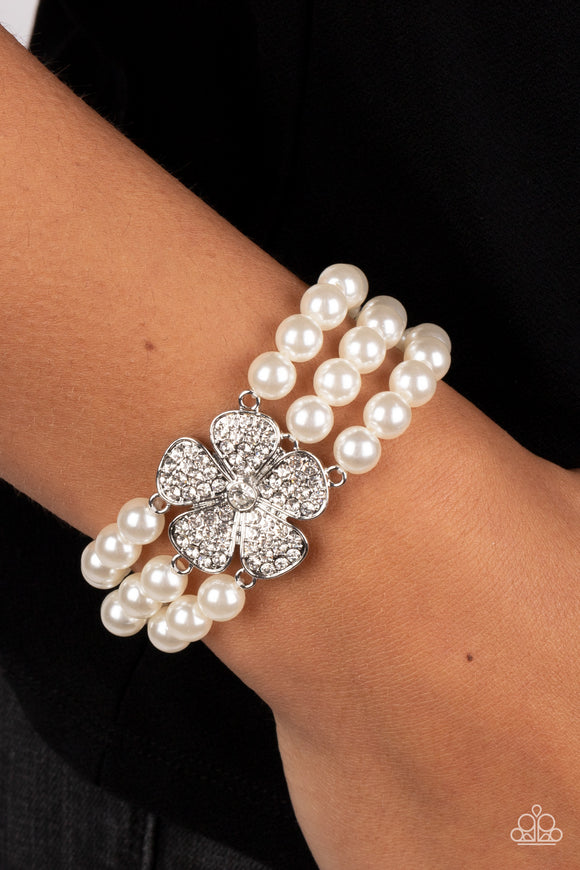 Park Avenue Orchard White ✧ Stretch Bracelet