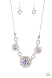 Cosmic Cosmos Purple ✧ Iridescent Necklace