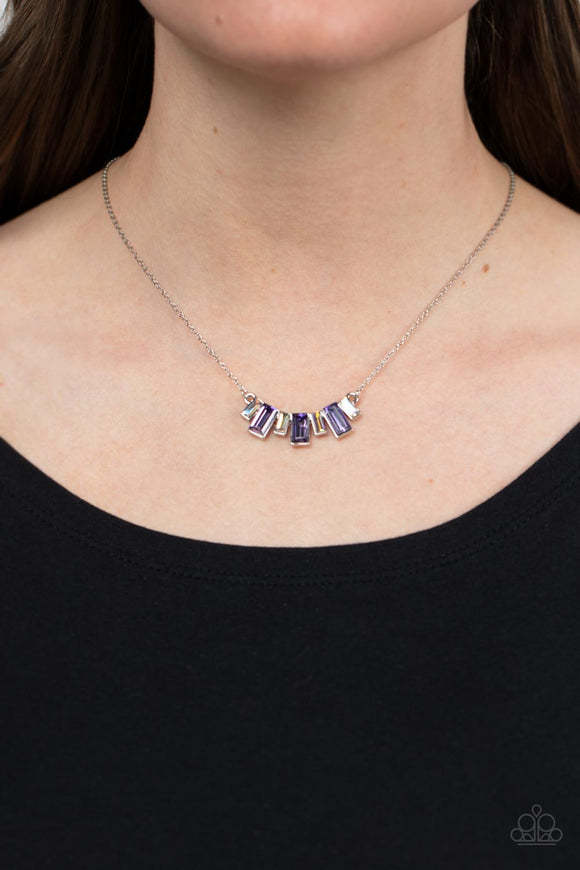 Hype Girl Glamour Purple ✧ Iridescent Necklace