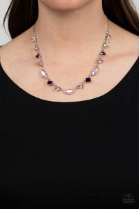 Iridescent,Light Pink,Necklace Short,Pink,Irresistible HEIR-idescence Pink ✧ Iridescent Necklace