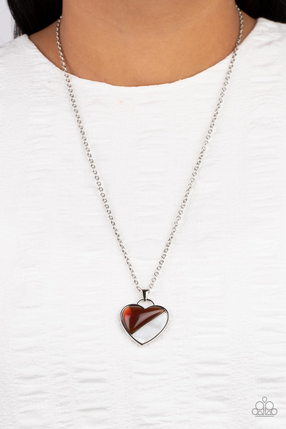 Nautical Romance Brown ✧ Heart Necklace
