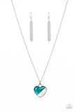 Nautical Romance Blue ✧ Heart Necklace