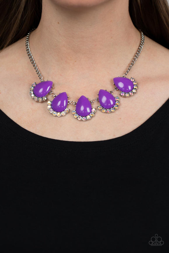 Ethereal Exaggerations Purple ✧ Iridescent Necklace