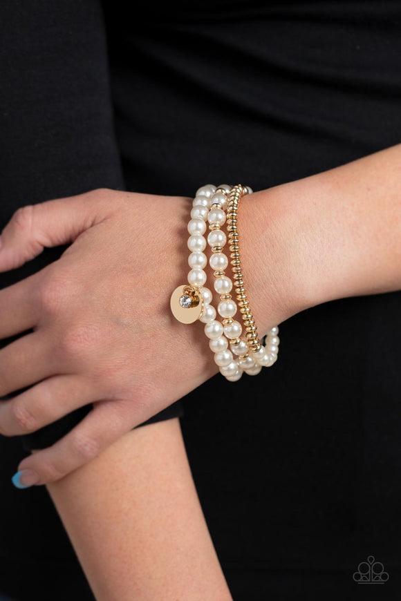 Pearly Professional Gold ✧ Stretch Bracelet