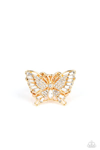 Butterfly,Gold,Ring Wide Back,Fearless Flutter Gold ✧ Butterfly Ring