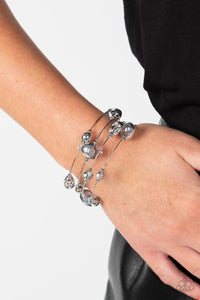 Bracelet Coil,Sets,Silver,Optical Auras Silver ✧ Coil Bracelet