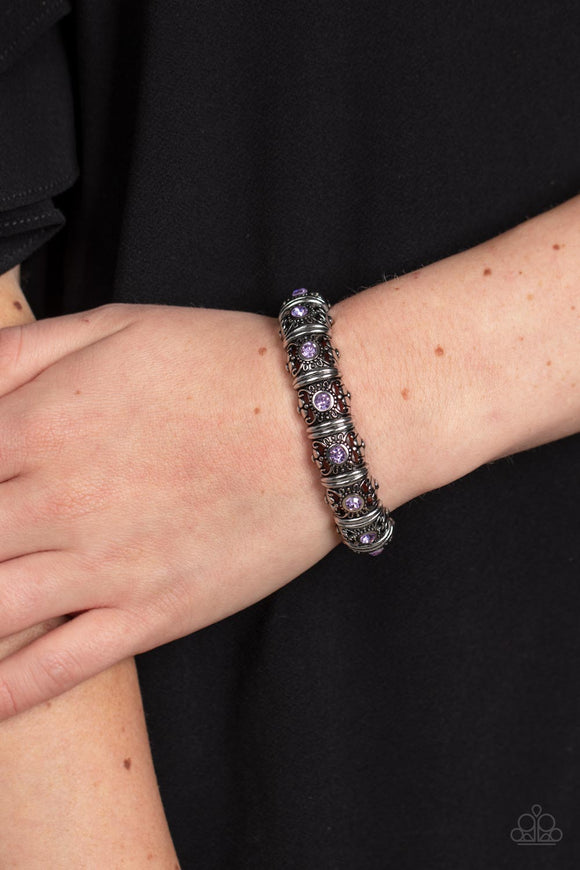 Ageless Glow Purple ✧ Stretch Bracelet