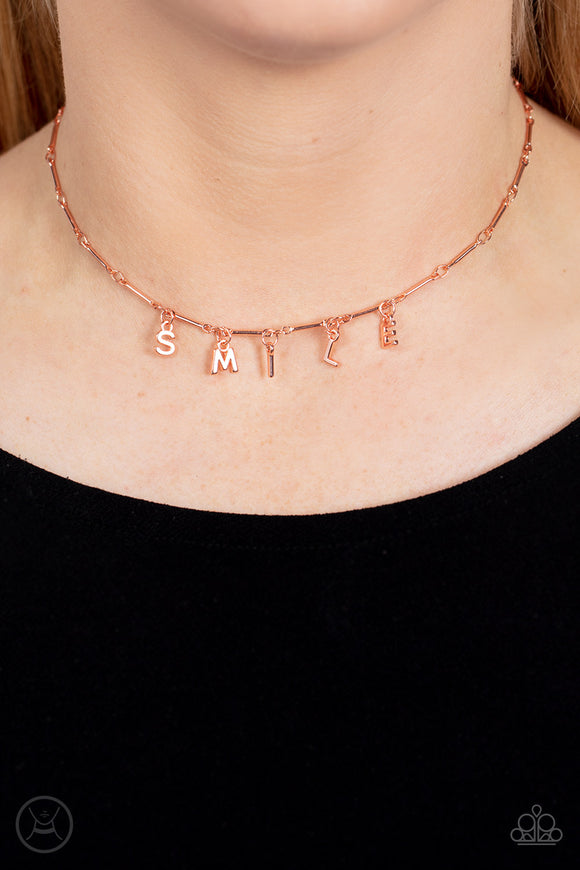 Say My Name Copper ✧ Smile Choker Necklace