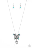 Badlands Butterfly Blue ✧ Lanyard Necklace