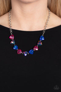 Blue,Empower Me Pink,Iridescent,Multi-Colored,Necklace Short,Pink,Dreamy Drama Blue ✧ Iridescent Necklace