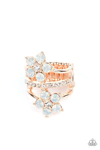 Iridescent,Opal,Ring Wide Back,Rose Gold,Precious Petals Rose Gold ✧ Iridescent Ring