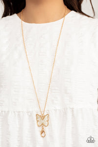 Butterfly,Gold,Lanyard,Necklace Long,Gives Me Butterflies Gold ✧ Lanyard Necklace