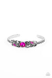 Vogue Vineyard Pink ✧ Hematite Cuff Bracelet