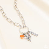 Inspired Songbird Orange ✧ Iridescent Necklace