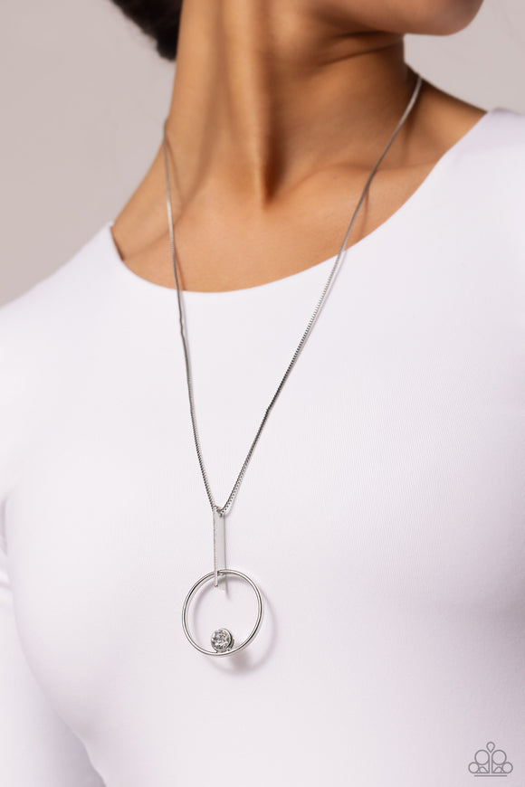 Hooped Theory White ✧ Necklace
