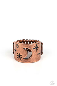 Copper,Holiday,Ring Wide Back,Stars,Lunar Levels Copper ✧ Star Ring