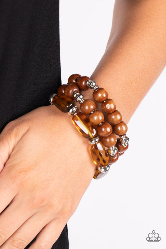 WILD-Mannered Brown ✧ Stretch Bracelet