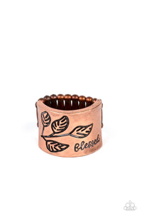 Copper,Faith,Inspirational,Ring Wide Back,Blessed with Bling Copper ✧ Ring