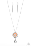 Cretian Crest Orange ✧ Lanyard Necklace