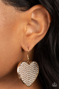 Earrings Fish Hook,Gold,Hearts,Valentine's Day,Romantic Reign Gold ✧ Heart Earrings