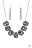 Iced Iron Silver ✧ Hematite Necklace