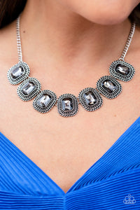 Fall2022,Hematite,Necklace Short,Silver,Iced Iron Silver ✧ Hematite Necklace