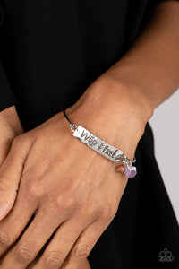 Bracelet Hook,Brown,Purple,Silver,White,Fearless Fashionista Purple ✧ Bracelet