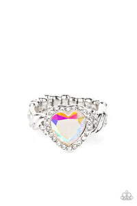 Hearts,Iridescent,Multi-Colored,Ring Skinny Back,Valentine's Day,Committed to Cupid Multi ✧ Heart Iridescent Ring