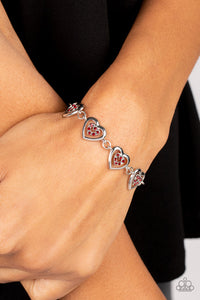 Bracelet Clasp,Hearts,Red,Valentine's Day,Catching Feelings Red ✧ Heart Bracelet