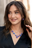 Glittering Geometrics Purple ✧ UV Shimmer Necklace